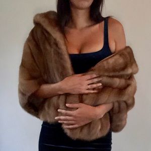 Vintage EMBA Autumn Haze Stole Cape